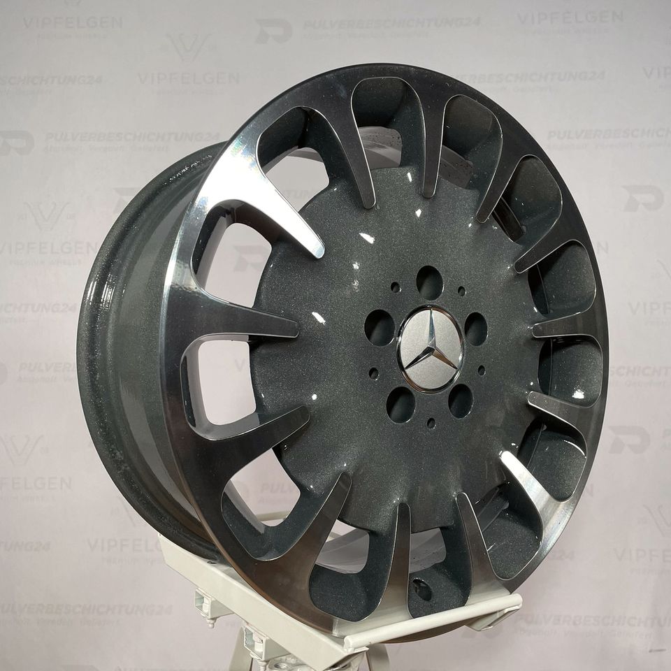 Originale 17 Zoll Mercedes E-Klasse W211 Yilduz Alufelgen Felgen Leichtmetallfelgen anthrazit mit glanzgedrehter Front (weitere Farben möglich) 