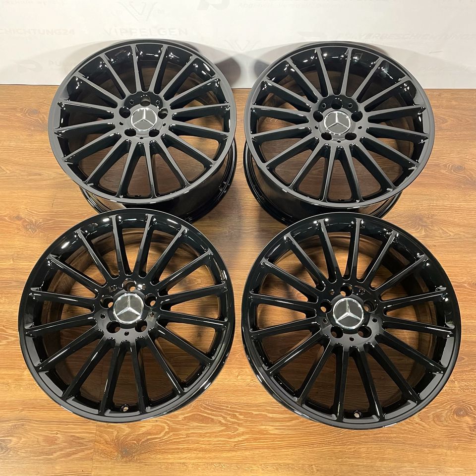 Originale 19 Zoll AMG Mercedes V-Klasse W639 Vito Viano Alufelgen Felgen Leichtmetallfelgen schwarz glänzend (weitere Farben möglich)
