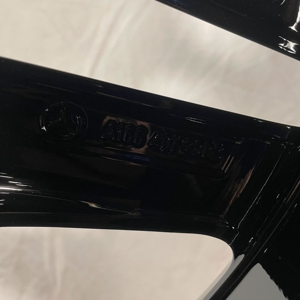 Originale 21 Zoll Mercedes GL-Klasse AMG X166 Alufelgen A1664011400 Felgen Leichtmetallfelgen schwarz glänzend mit glanzgedrehter Front (weitere Farben möglich) 