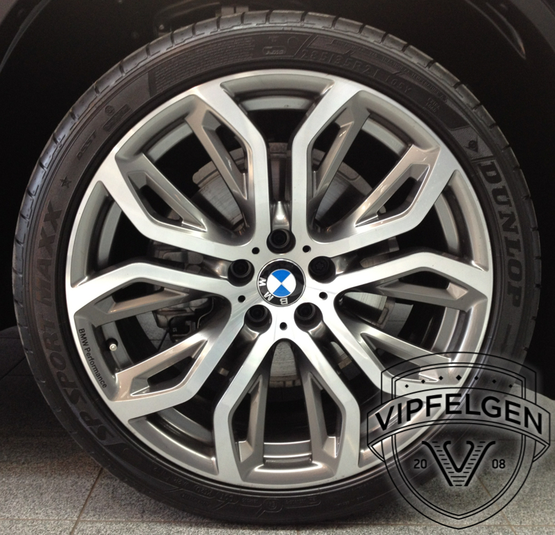 Satz 21" BMW Styling 375 Performance Y-Speiche X6 E71 E72 Winterräder Kompletträder