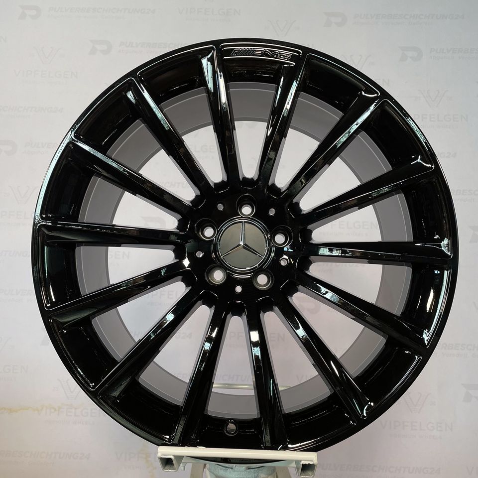 Originale 20 Zoll AMG Mercedes S-Klasse W222 Alufelgen Felgen Leichtmetallfelgen A1644012002 schwarz glänzend (weitere Farben möglich) 
