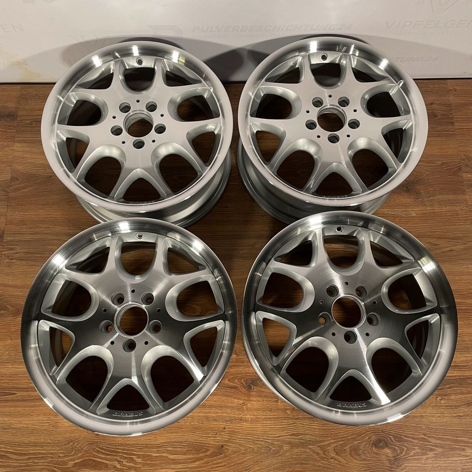 Originale 17 Zoll Brabus Monoblock V 7,25J x 17 ET54 Alufelgen Felgen Leichtmetallfelgen silber mit glanzgedrehter Front (weitere Farben möglich)