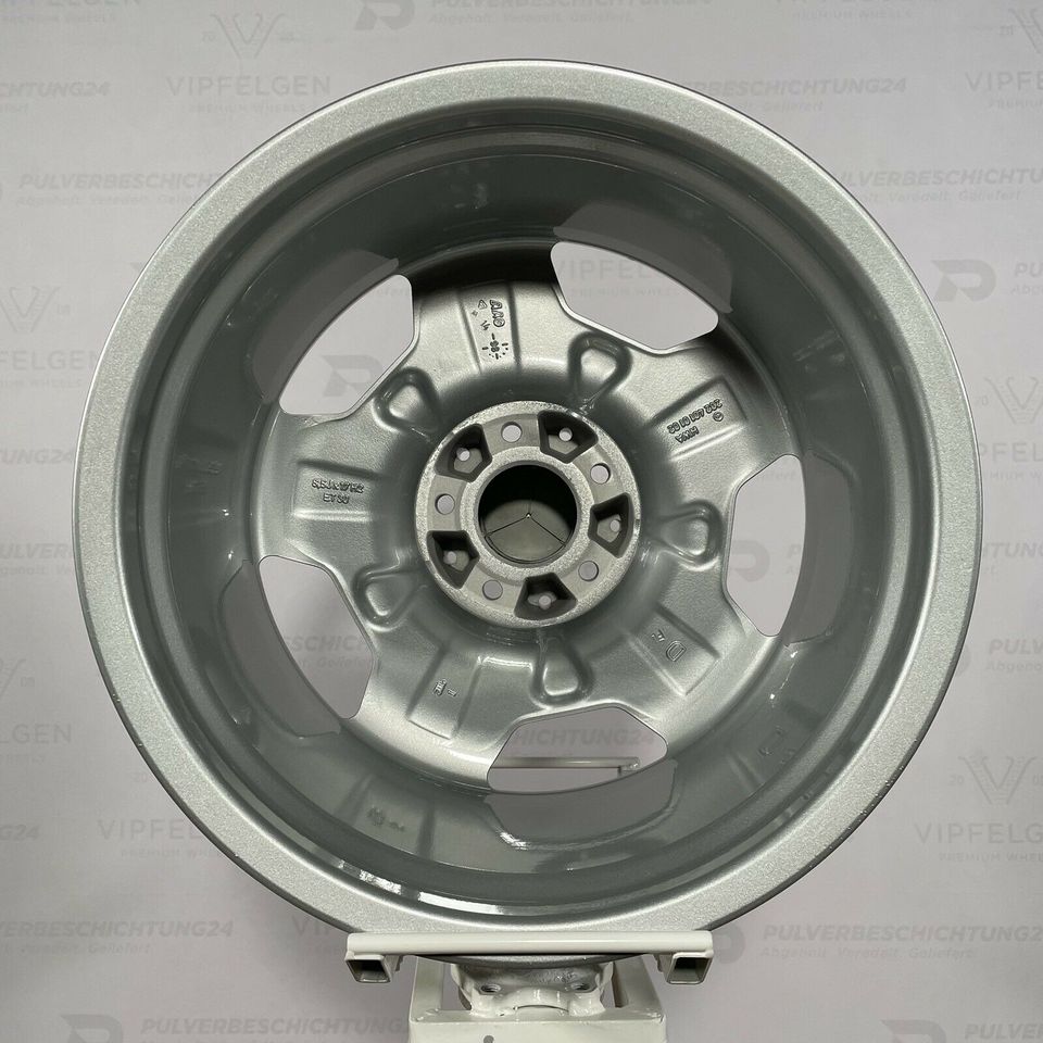 Originale 18 Zoll AMG Mercedes E-Klasse W210 Styling 2 Alufelgen Felgen Leichtmetallfelgen silber glänzend mit glanzgedrehtem Bett (weitere Farben mögllich)