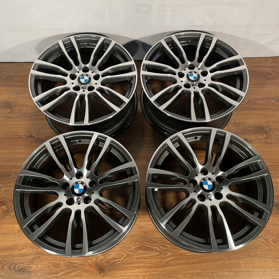 Originale 19 Zoll BMW 4er F32 F33 Styling M403 Sternspeiche Alufelgen Felgen Leichtmetallfelgen AB Anthrazit mit glanzgedrehter Front (weitere Farben möglich)