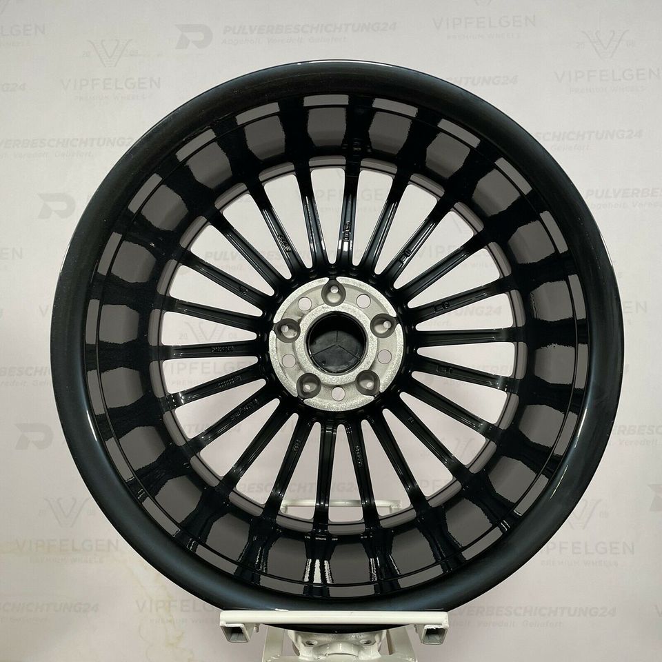 Originale 18 Zoll AMG Mercedes SL R230 Alufelgen 4 x 8,5J schwarz glänzend Alufelgen Felgen Leichtmetallfelgen (weitere Farben möglich)