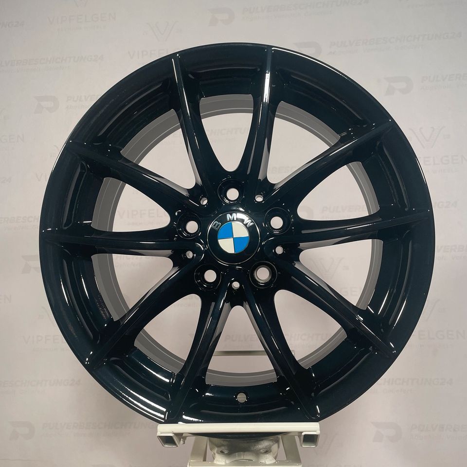 Originale 17 Zoll BMW X3 F25 Styling 304 V-Speiche Alufelgen Leichtmetallfelgen Felgen schwarz glänzend (andere Farben möglich)