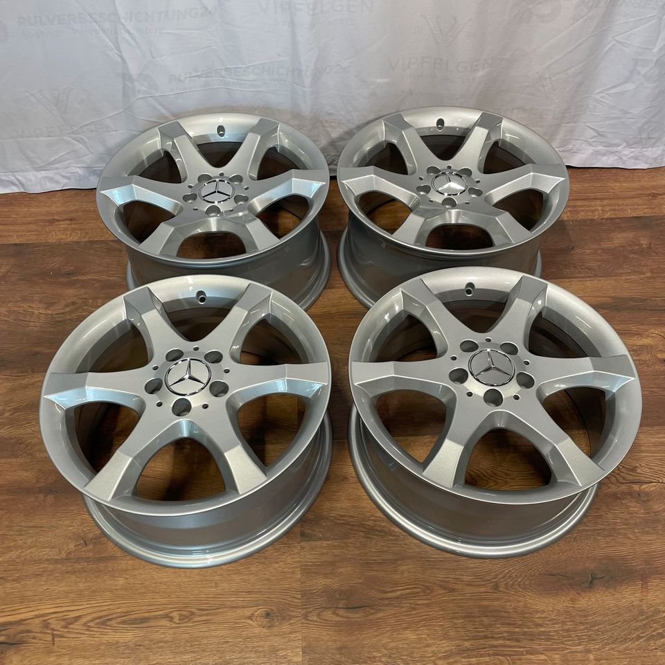 Originale 17 Zoll Mercedes SLK R170 R171 Hoedus Alufelgen Felgen Leichtmetallfelgen silber glänzend (weitere Farben möglich)
