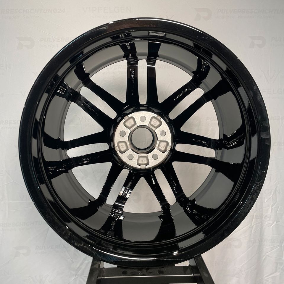 Originale 20 Zoll Audi RS6 4G C7 Concave Alufelgen Leichtmetallfelgen Felgen schwarz mit glanzgedrehter Front (weitere Farben möglich)