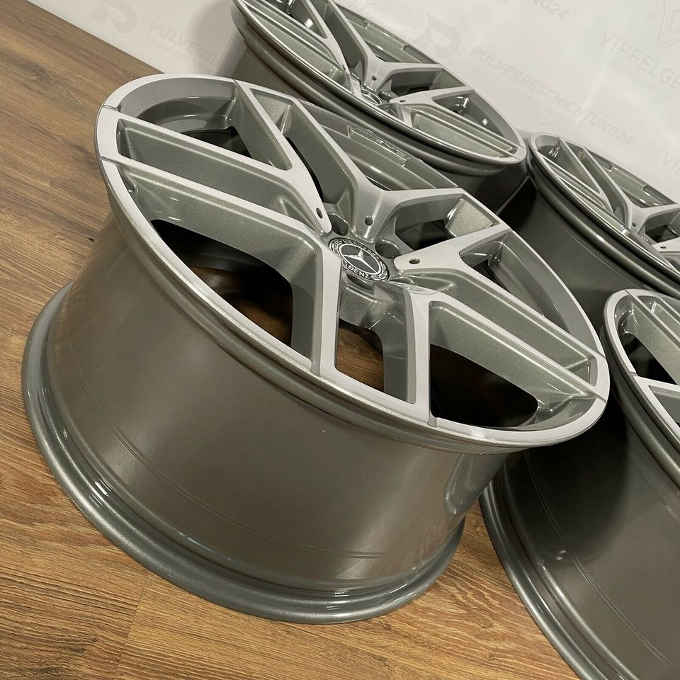 Originale 21 Zoll AMG Mercedes GLE Coupe C292 A292 Alufelgen Felgen Leichtmetallfelgen silber mit glanzgedrehter Front (weitere Farben möglich)