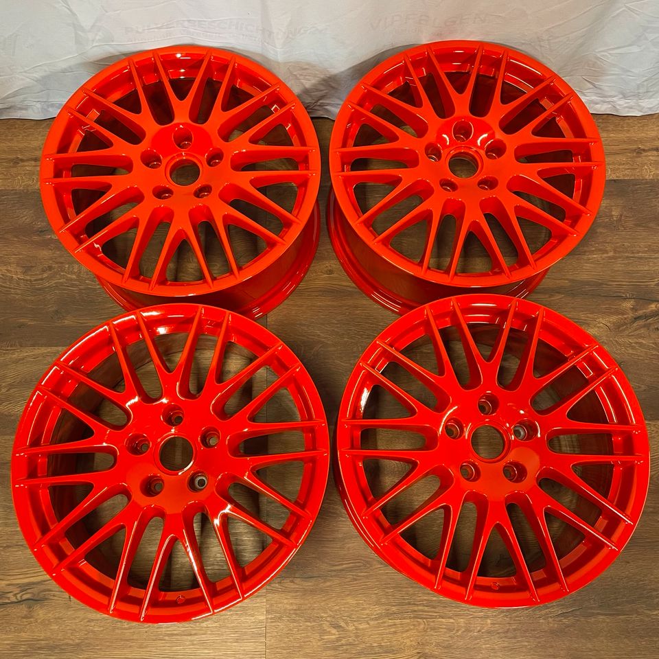 Originale 20 Zoll Porsche Cayenne 958 RS Spyder Rad Alufelgen Leichtmetallfelgen rot glänzend (weitere Farben möglich)