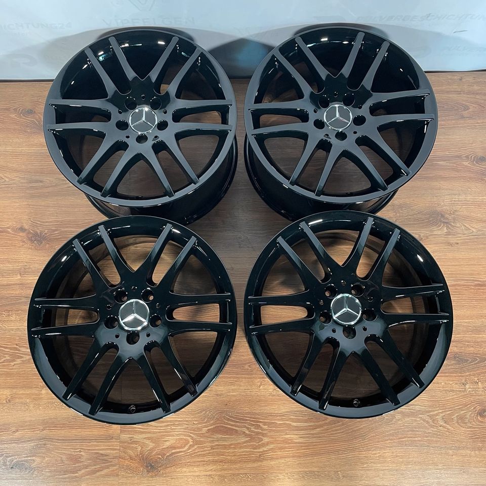 Originale 18 Zoll Mercedes SLK R171 W171 Sportpaket Alufelgen Felgen Leichtmetallfelgen schwarz glänzend mit Sommerreifen von Goodyear montiert und gewuchtet indiv. auf Kundenwunsch (weitere Farben möglich)