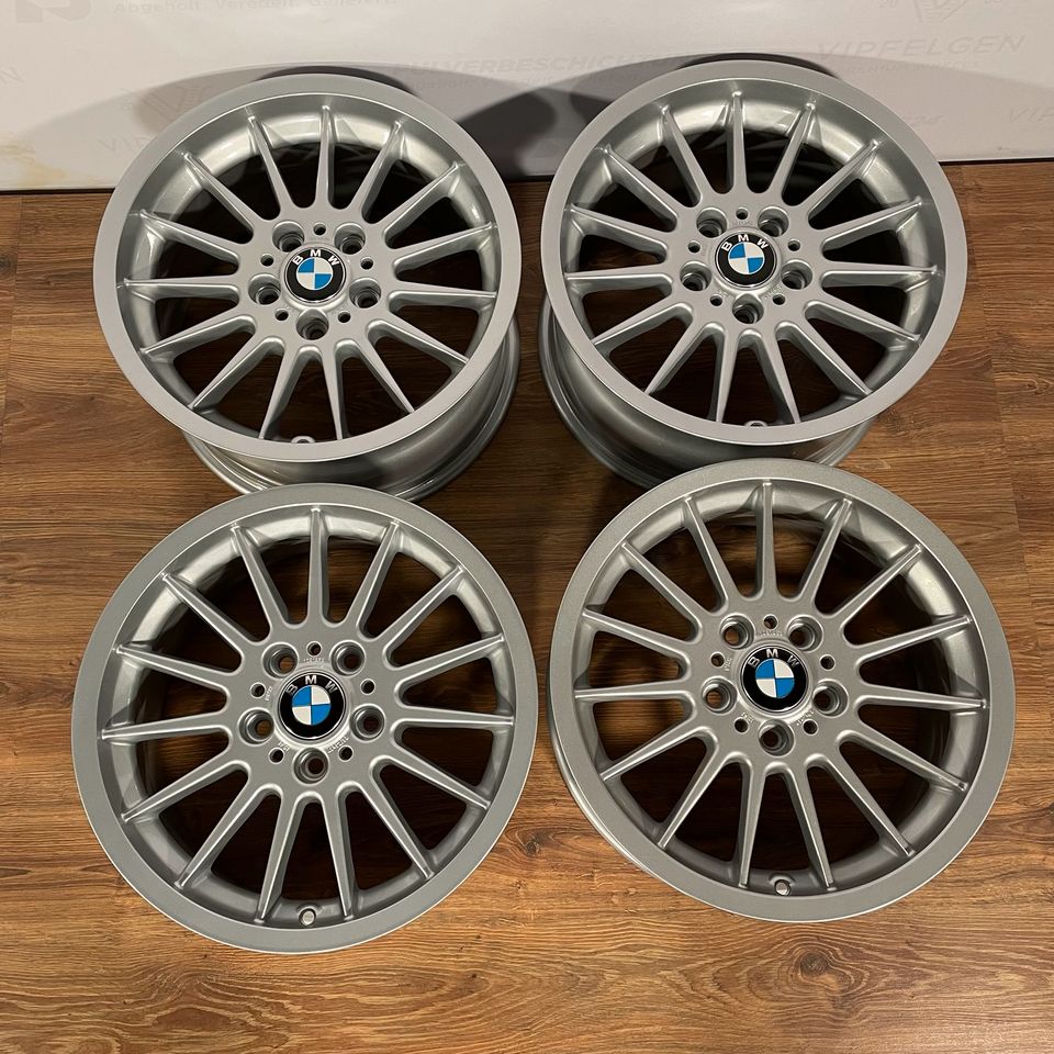 Originale 17 Zoll BMW Z3 E36 Styling 32 Alufelgen 4 x 7,5J Felgen Leichtmetallfelgen silber glänzend (weitere Farben möglich)