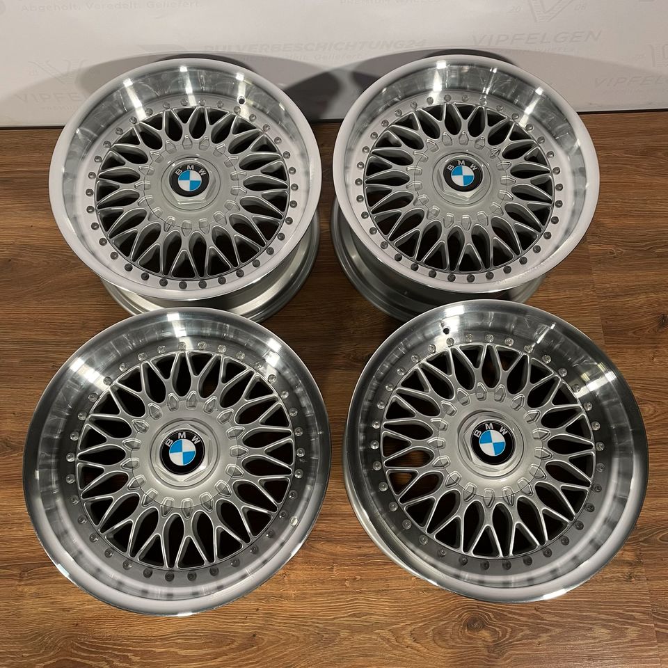 Originale 17 Zoll BMW 5er E34 E39 Styling 5 BBS RC090 Kompletträder mit Hankook Bereifung und Radnabendeckel