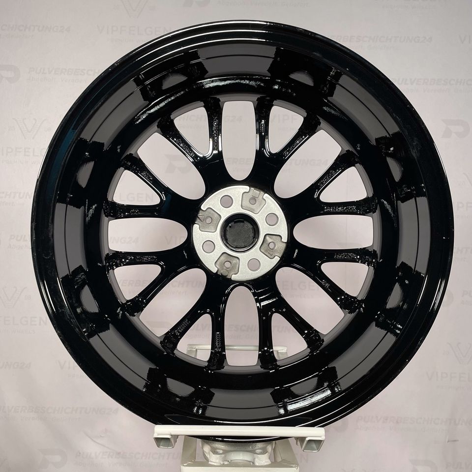 Originale 17 Zoll Mini JCW Cross Spoke Challenge R112 R50 Alufelgen Felgen Leichtmetallfelgen schwarz glänzend mit Pirelli Sottozero Winterbereifung (weitere Farben möglich)