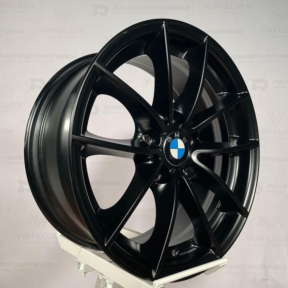 Originale 17 Zoll BMW X3 F25 Styling 304 V-Speiche Alufelgen Leichtmetallfelgen Felgen schwarz matt (andere Farben möglich)