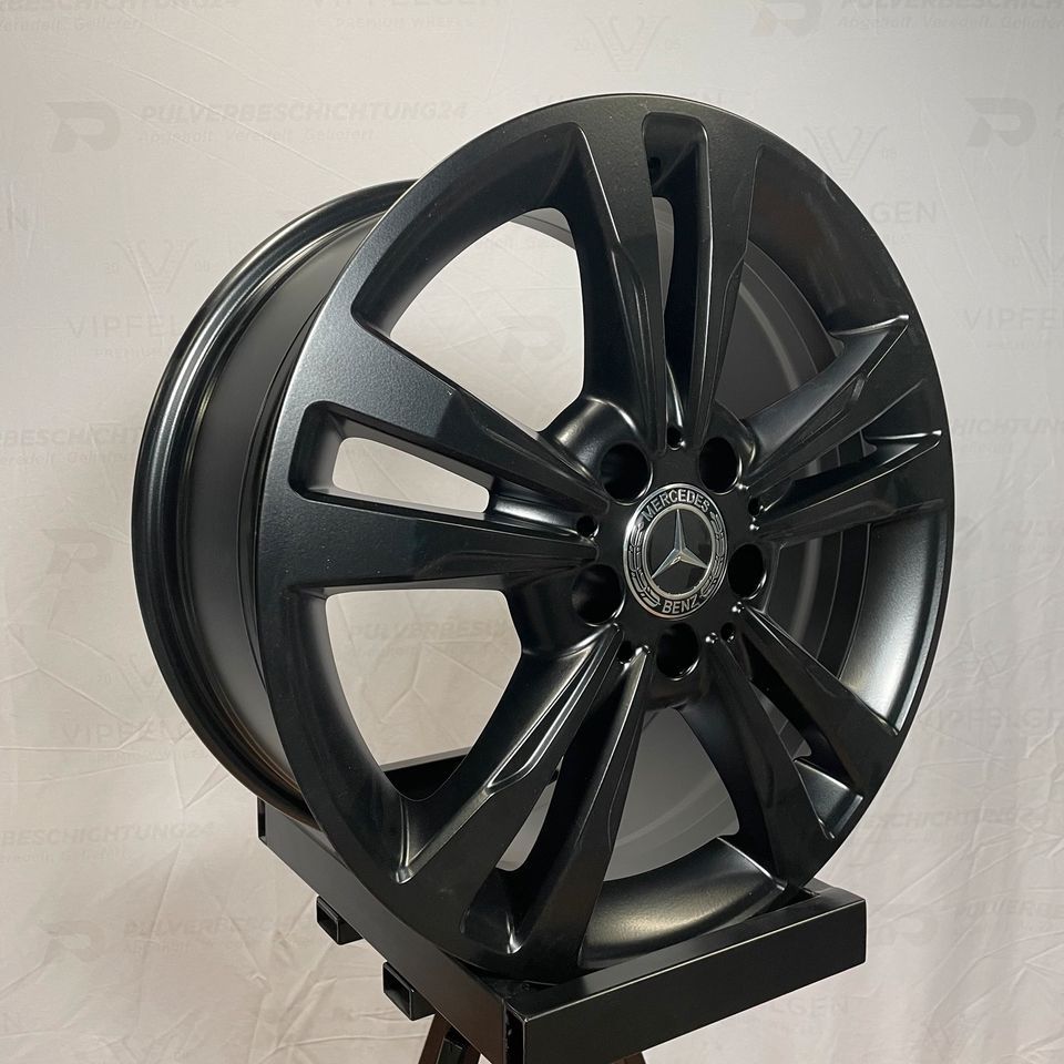 Originale 17 Zoll Mercedes E-Klasse W212 S212 Alufelgen Felgen Leichtmetallfelgen schwarz matt (weitere Farben möglich) 