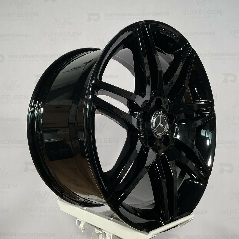 Originale 18 Zoll AMG Mercedes C-Klasse W204 Alufelgen A2044010604 Felgen Leichtmetallfelgen schwarz glänzend (weitere Farben möglich)
