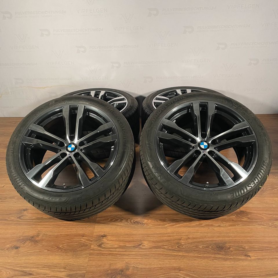 Originale 20 Zoll BMW X5 F15 X6 F16 Styling 468 Sommerräder Alufelgen Felgen Leichtmetallfelgen dunkelanthrazit mit glanzgedrehter Front (weitere Farben möglich)