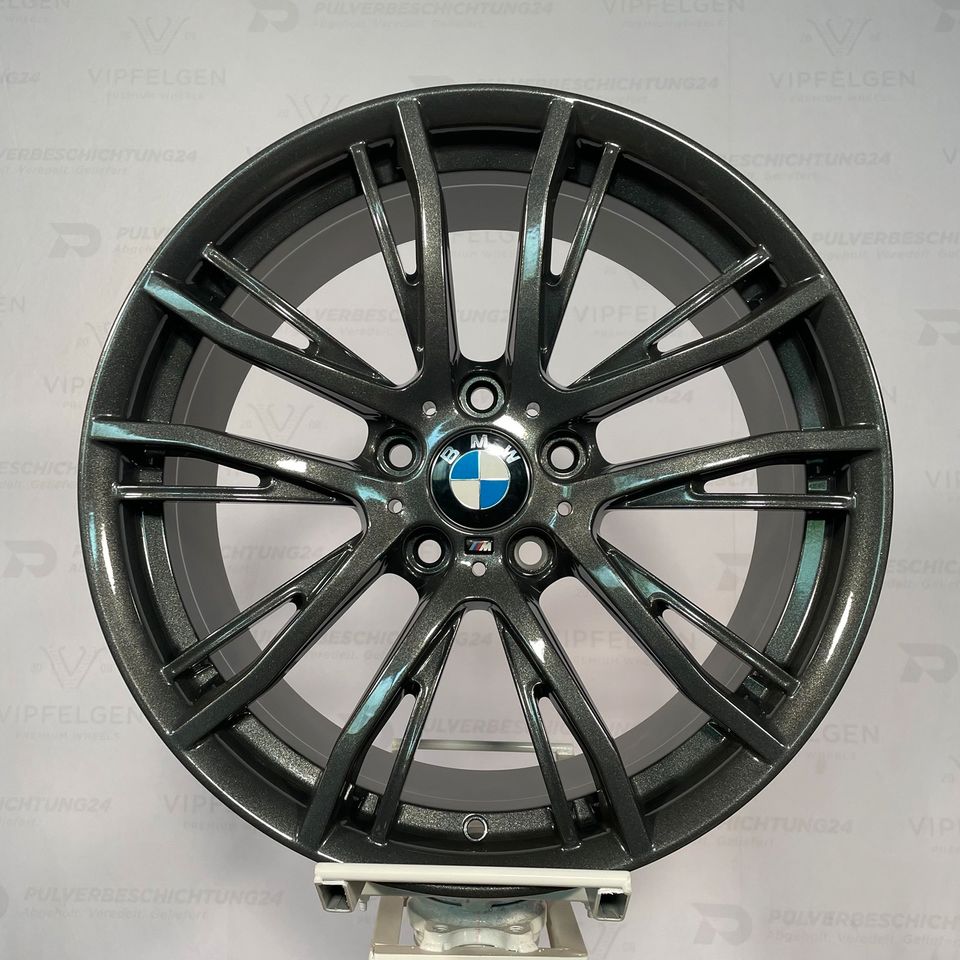 Originale 19 Zoll BMW 2er F22 F23 M624 Performance II Alufelgen Felgen Leichtmetallfelgen Sparkling Iron Dark (weitere Farben möglich)