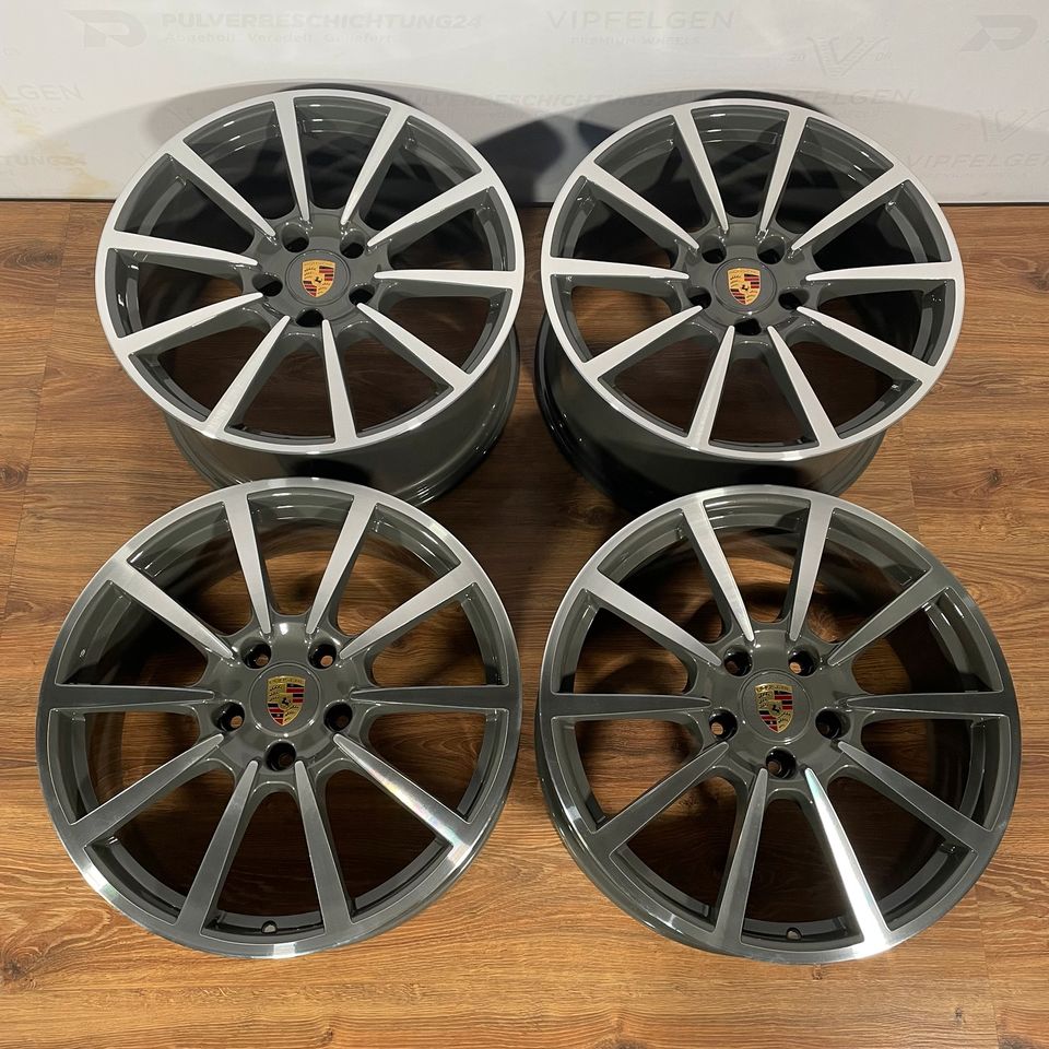 Originale 20 Zoll Porsche 991.2 C4 "Carrera Classic Rad" Alufelgen Felgen Leichtmetallfelgen anthrazit mit glanzgedrehter Front (weitere Farben möglich)