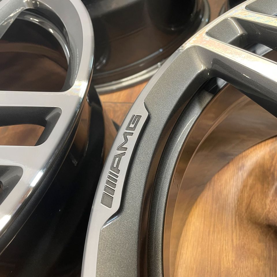 Originale 20 Zoll Mercedes CL C216 W216 CL63 Alufelgen Felgen Leichtmetallfelgen AB anthrazit mit glanzgedrehter Front (weitere Farben möglich) 