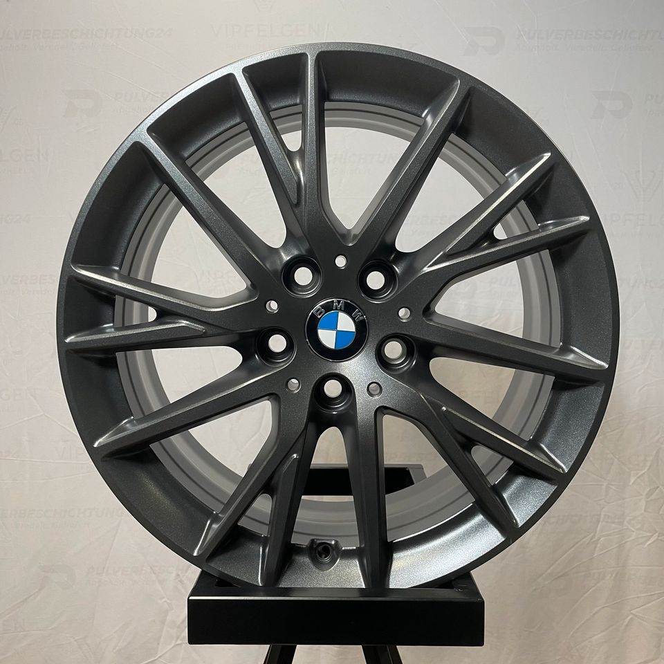 Originale 17 Zoll BMW 1er F40 2er F44 F45 F46 Styling 489 Alufelgen Felgen Leichtmetallfelgen Sparkling Iron Dark matt (weitere Farben möglich) 