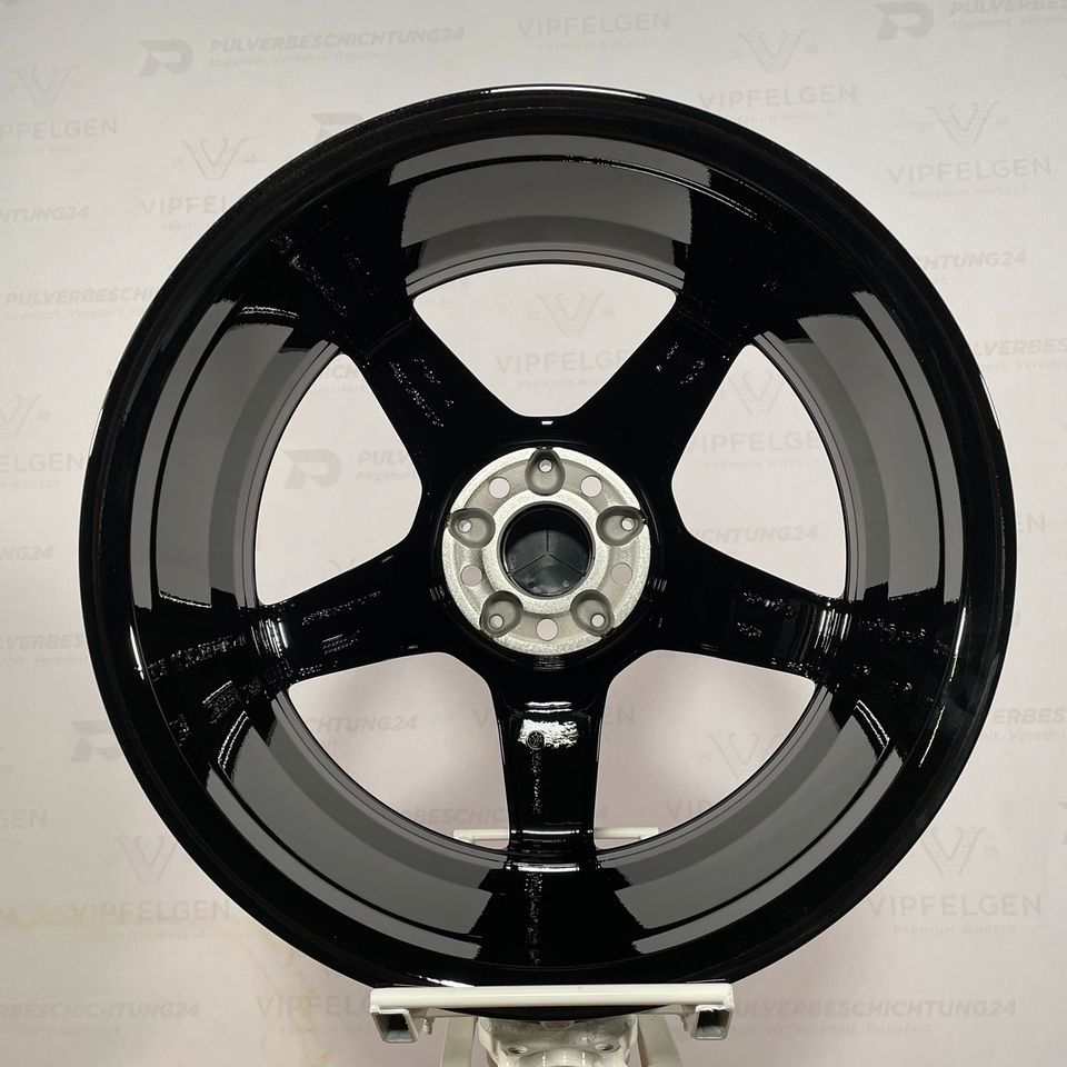 Originale 19 Zoll AMG Mercedes SL R231 W231 Alufelgen schwarz mit CNC gedrehter Front Felgen Leichtmetallfelgen (weitere Farben möglich)