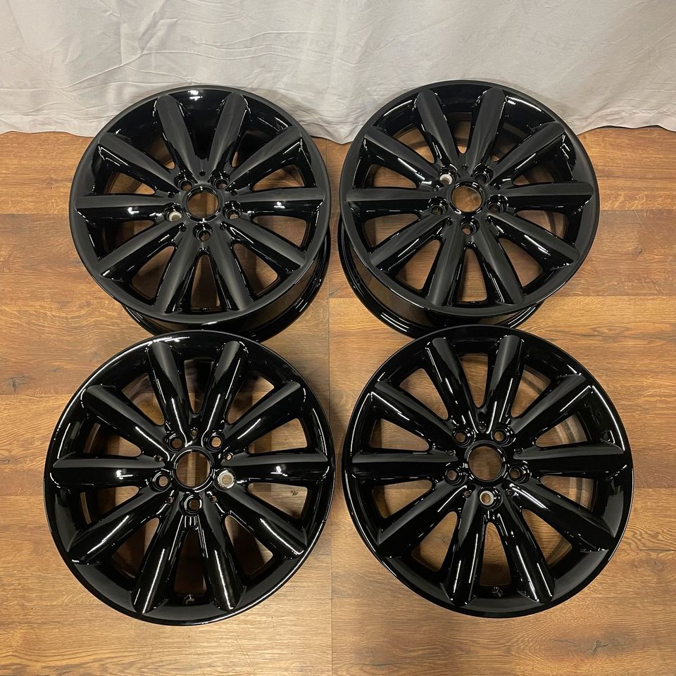 Originale 17 Zoll Mini F55 F56 F57 Cosmos Spoke 499 Alufelgen Leichtmetallfelgen Schwarz glänzend (weitere Farben möglich) 