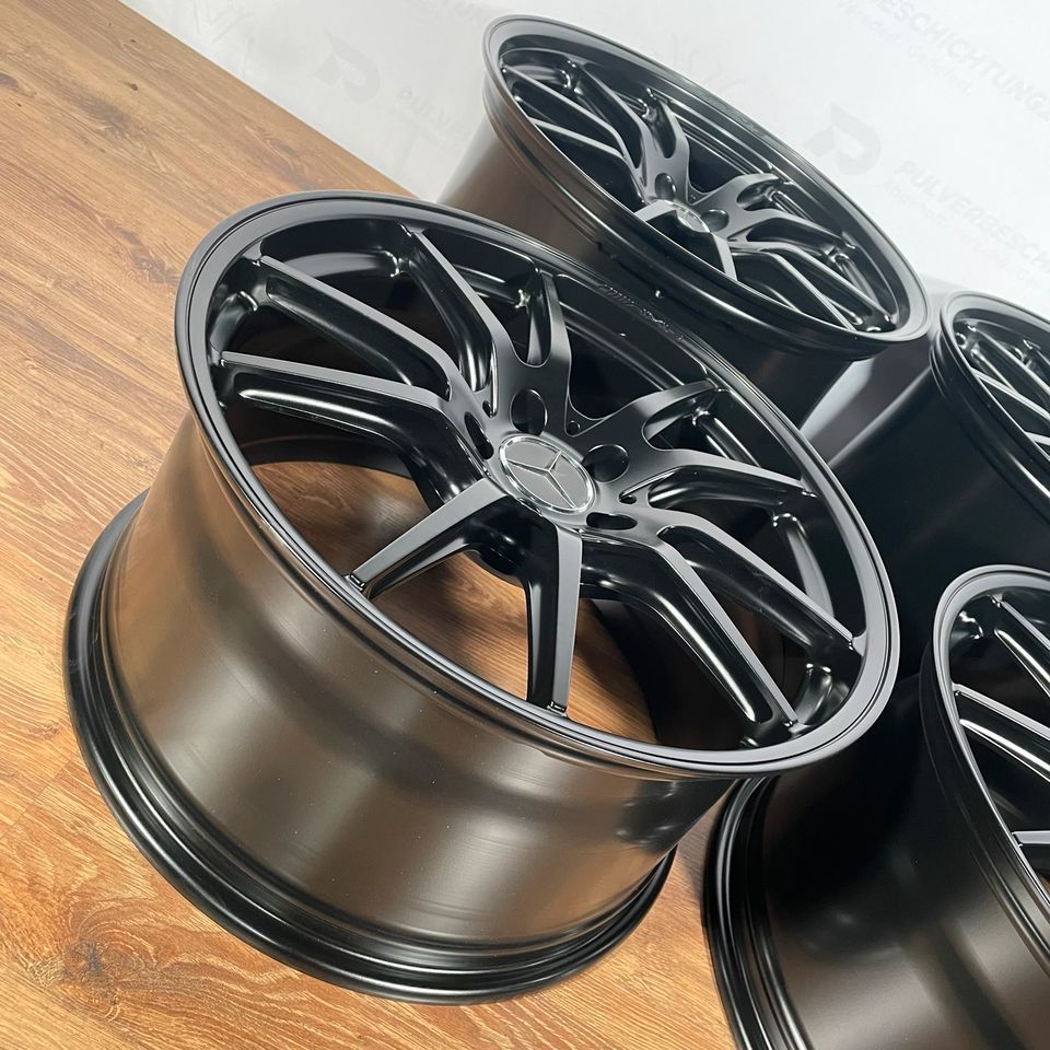 Originale 20 Zoll AMG Mercedes C190 GT GTR Performance Alufelgen Felgen Leichtmetallfelgen schwarz matt (weitere Farben möglich)