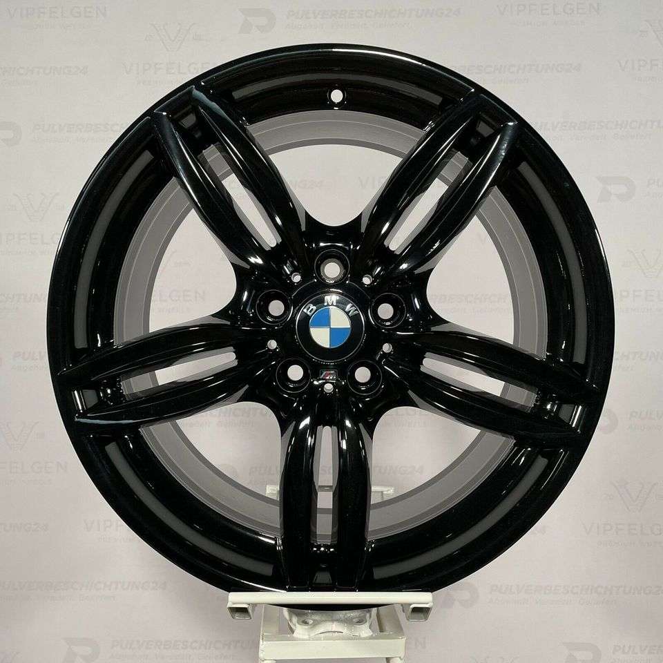 Originale 19 Zoll BMW 5er F10 Styling M351 M-Paket Alufelgen Felgen Leichtmetallfelgen schwarz glänzend (weitere Farben möglich)