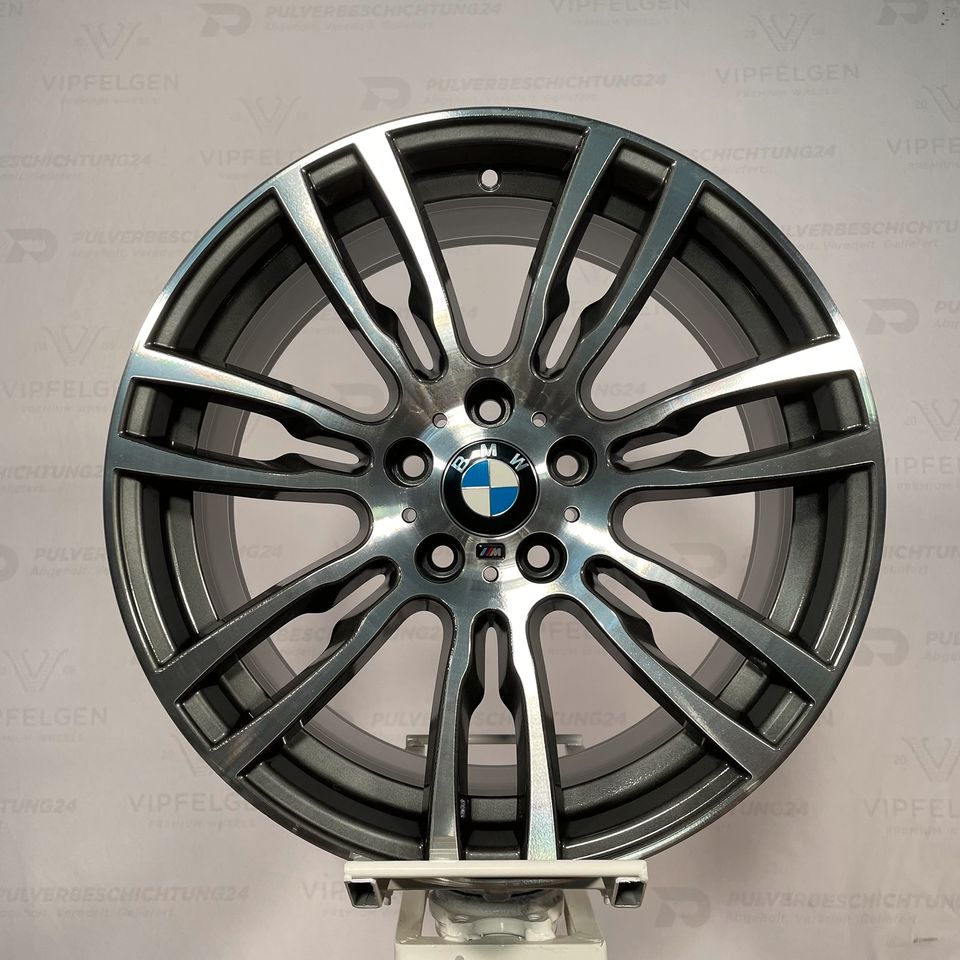 Originale 19 Zoll BMW 3er F30 F31 Styling M403 Sternspeiche Alufelgen Leichtmetallfelgen Felgen anthrazit glanzgedreht mit montierter und gewuchteter Sommerbereifung von Michelin PS4Sund RDKS (weitere Farben möglich)