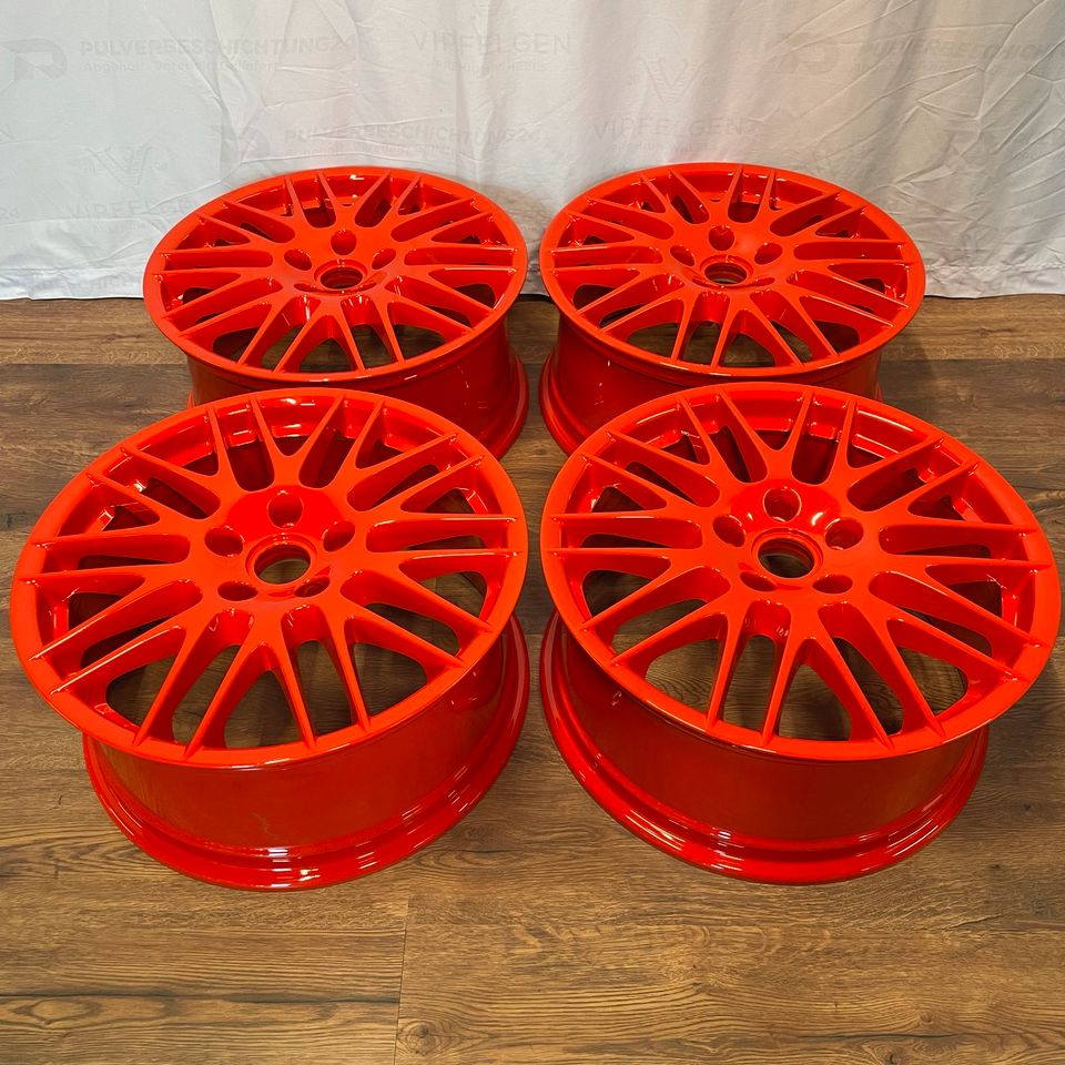 Originale 20 Zoll Porsche Cayenne 958 RS Spyder Rad Alufelgen Leichtmetallfelgen rot glänzend (weitere Farben möglich)