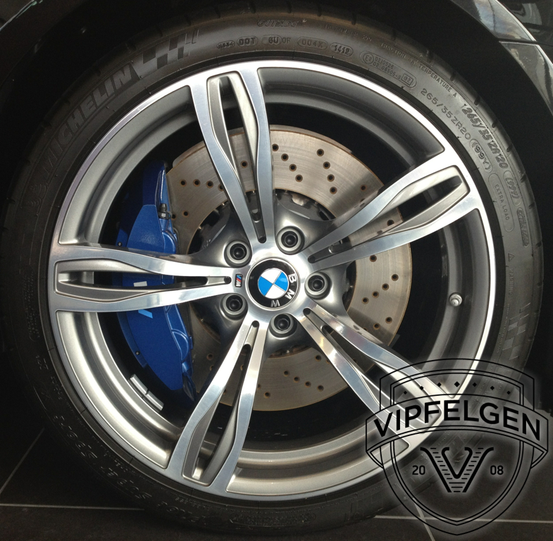 Satz 20" BMW Styling 343 M Doppelspeiche silber M5 F10 Sommerräder Kompletträder