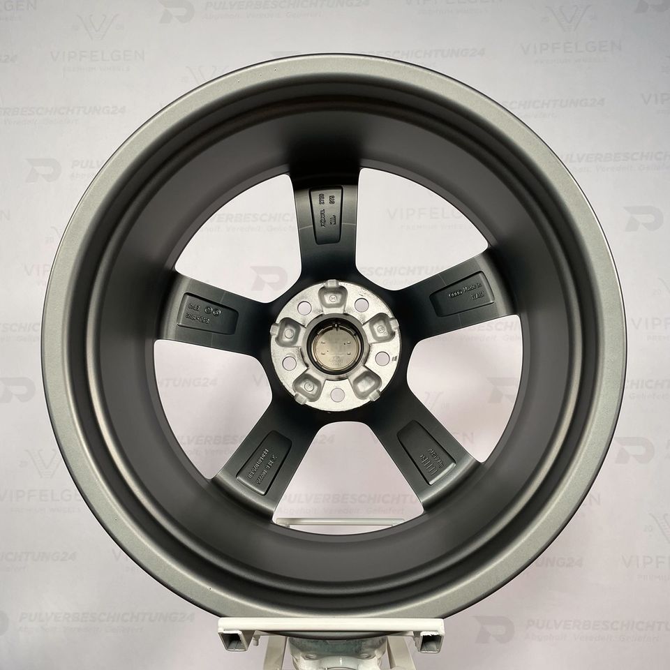 Original 21 Zoll Audi A8 S8 4H D4 Rotor Alufelgen Felgen Leichtmetallfelgen anthrazit glanzgedreht (weitere Farben möglich)
