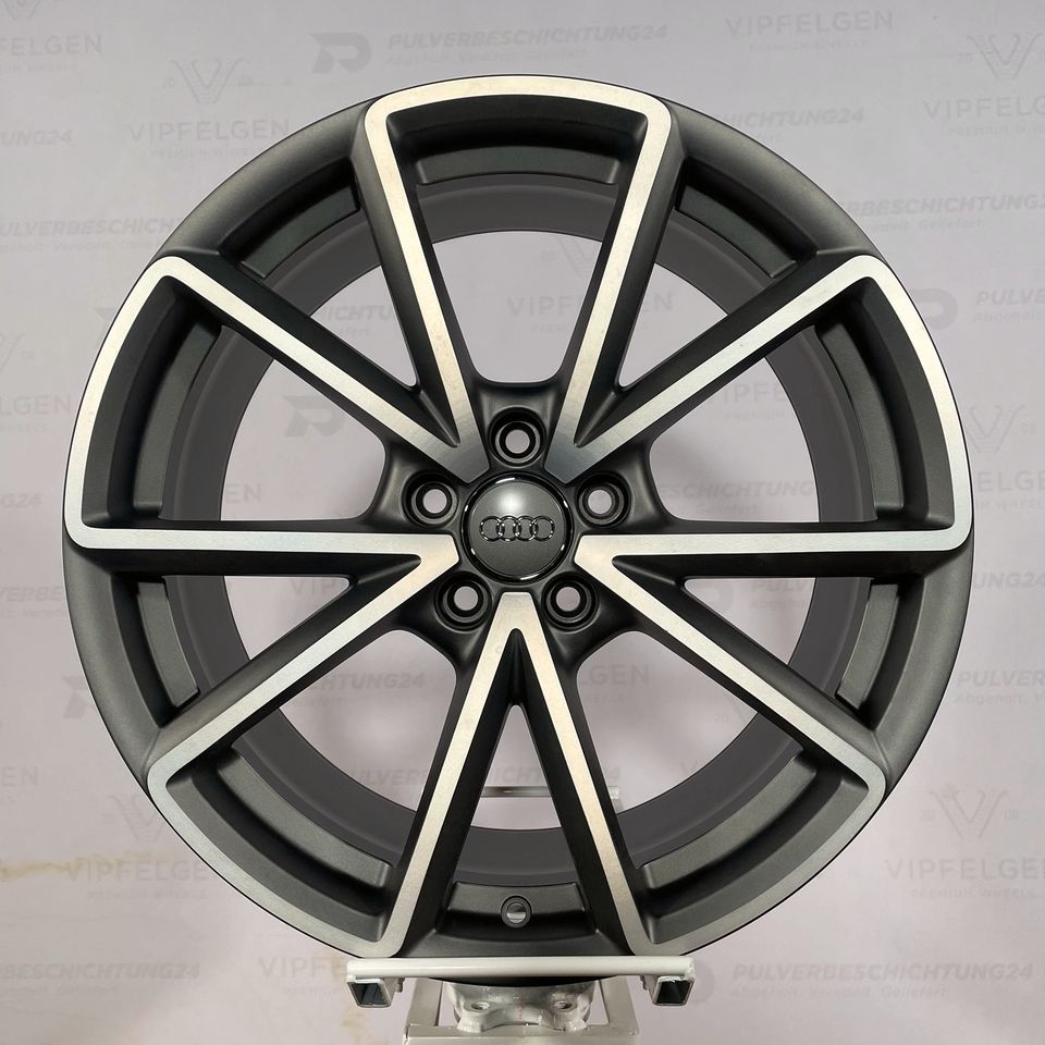 Originale 19 Zoll Audi A4 S4 8K B8 S-Line Alufelgen Leichtmetallfelgen Felgen anthrazit glanzgedreht (weitere Farben möglich)