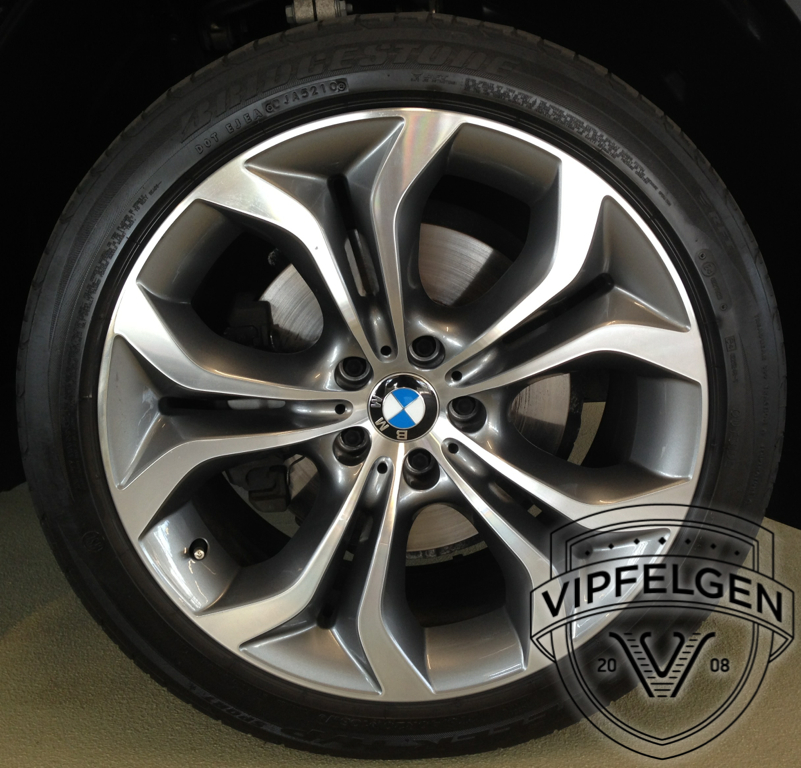 Originale 20 Zoll BMW Styling 336 Y-Speiche X6 F16 silber mit glanzgedrehter Front (weitere Farben möglich)