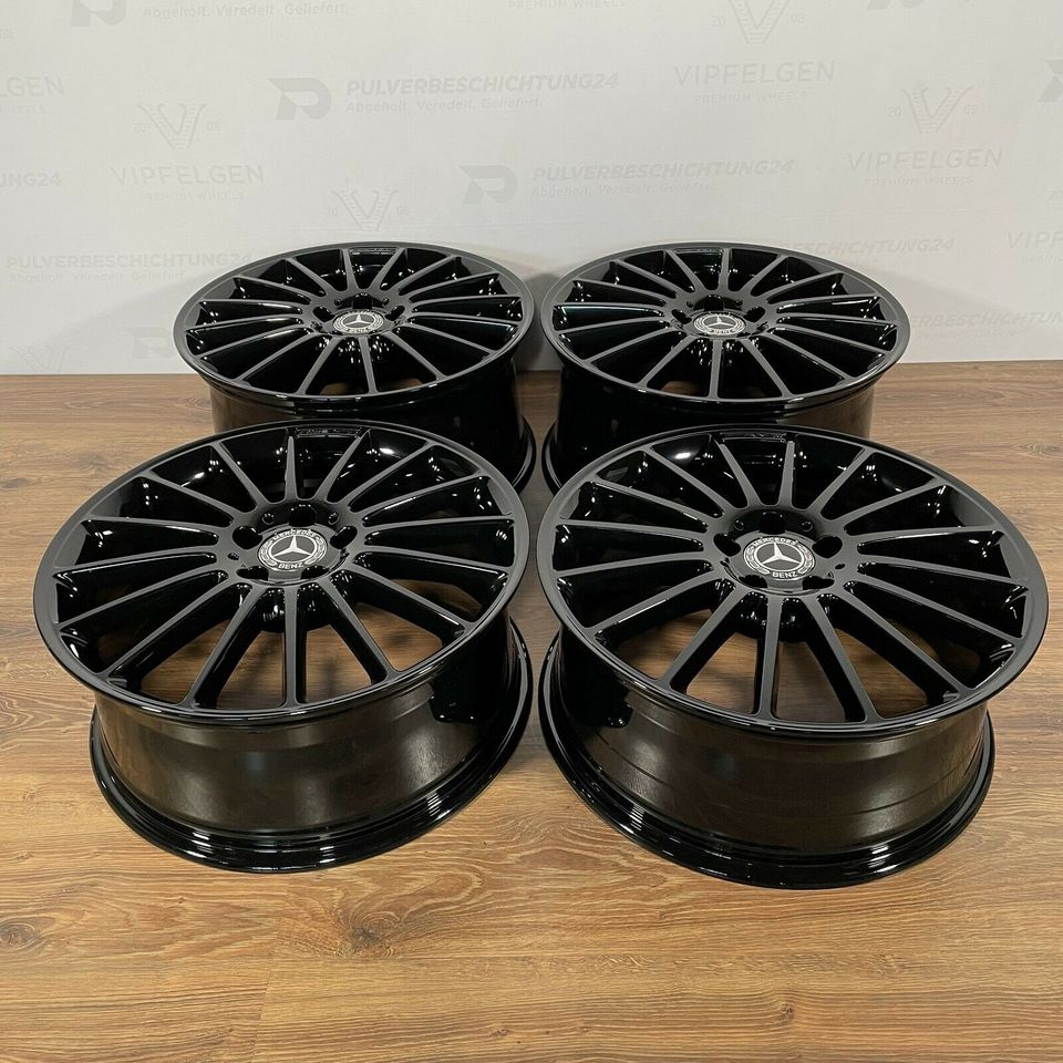 Originale 19 Zoll Mercedes C-Klasse W204 C63 AMG Performance Alufelgen Felgen Leichtmetallfelgen schwarz glänzend (weitere Farben möglich)