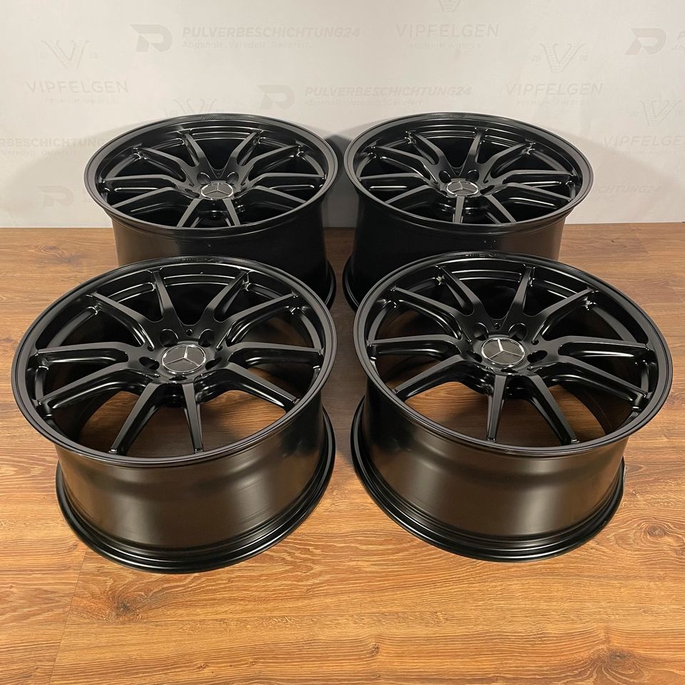 Originale 20 Zoll AMG Mercedes C190 GT GTR Performance Alufelgen Felgen Leichtmetallfelgen schwarz matt (weitere Farben möglich)