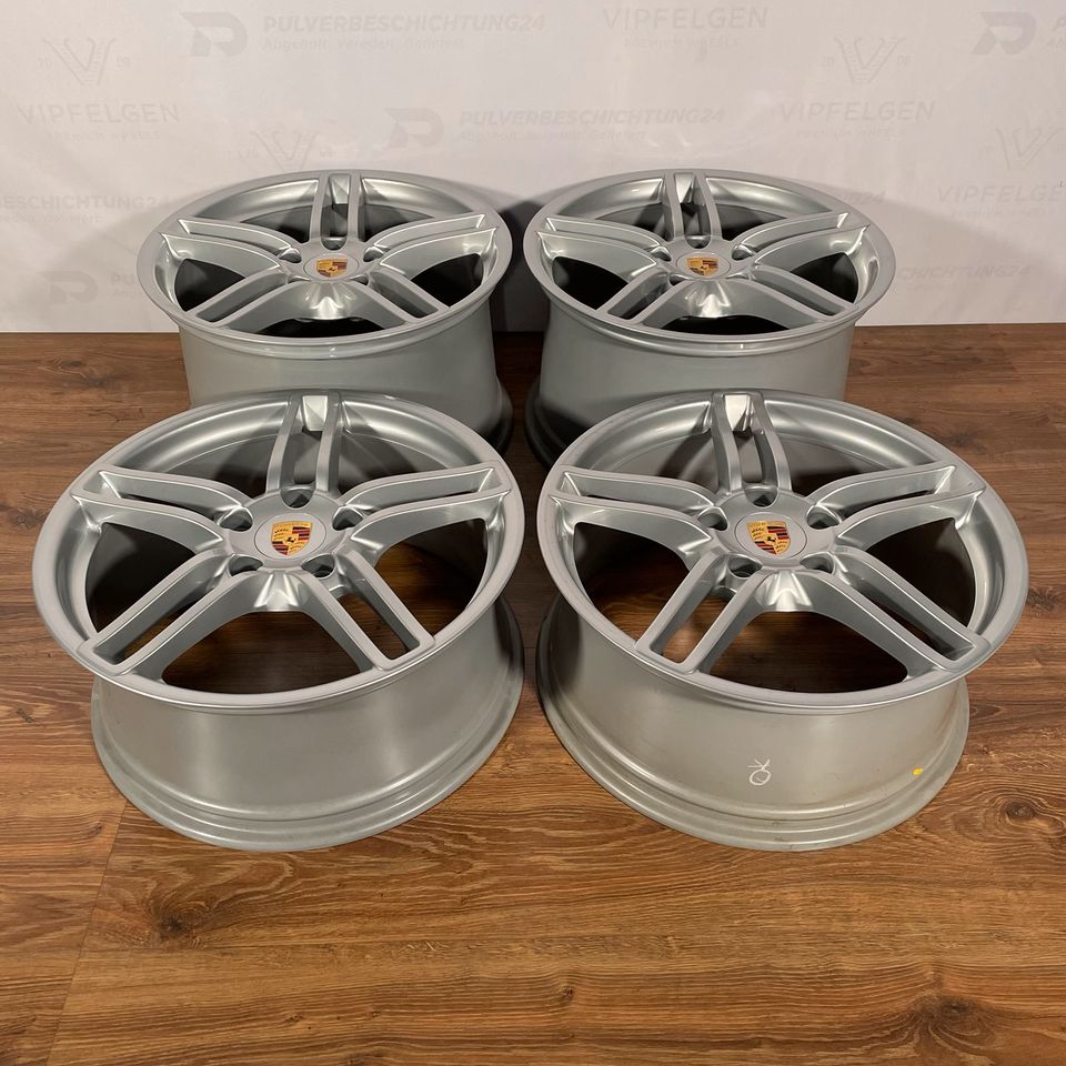 Originale 19 Zoll Porsche 991 C2 "Carrera Rad" Alufelgen Felgen Leichtmetallfelgen silber glänzend (weitere Farben möglich)