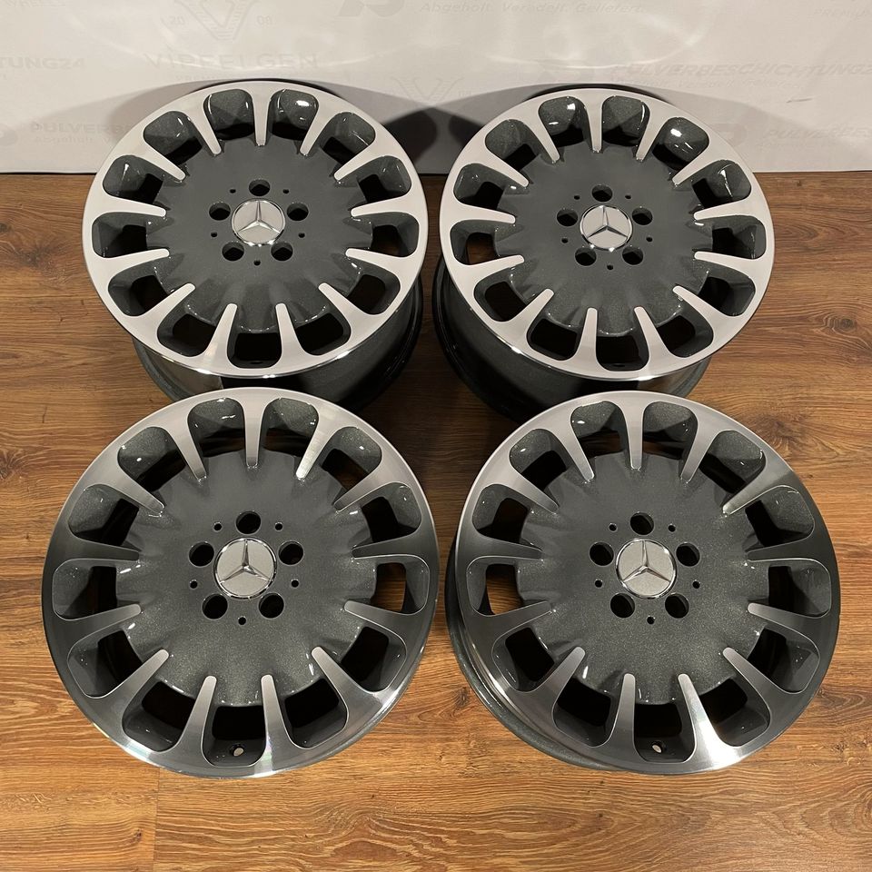 Originale 17 Zoll Mercedes E-Klasse W211 Yilduz Alufelgen Felgen Leichtmetallfelgen anthrazit mit glanzgedrehter Front (weitere Farben möglich) 