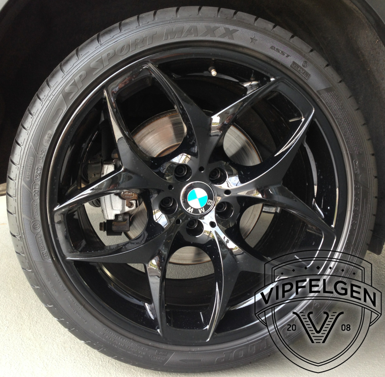 Satz 21" BMW Styling 215 Doppelspeiche schwarz X6 E71 E72 Alufelgen Felgen 