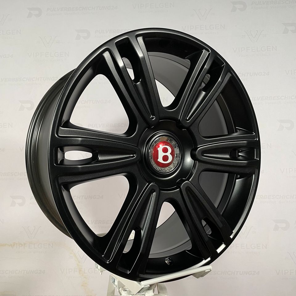 Originale 21 Zoll Bentley Continental Flying Spur Elegant Alufelgen Felgen Leichtmetallfelgen Schwarz Matt (weitere Farben möglich)