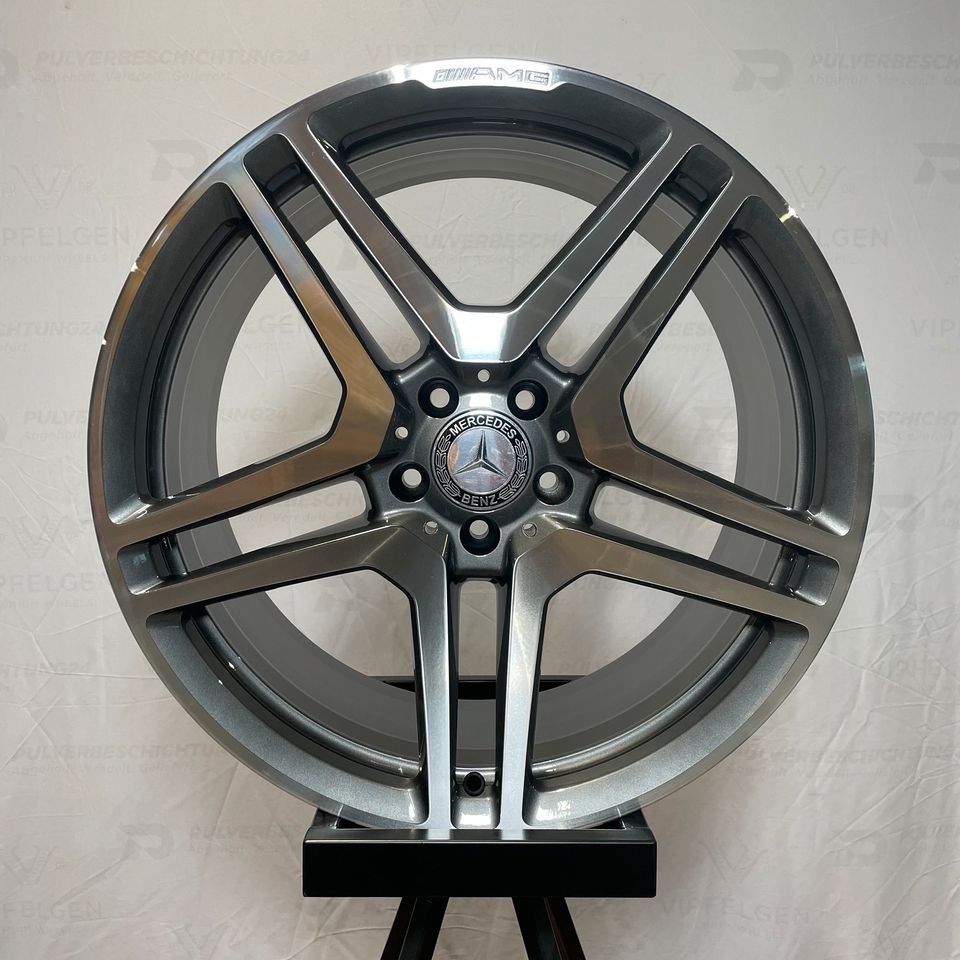 Original 15 inch Mercedes E-Class W124 8-hole alloy wheels rims silver