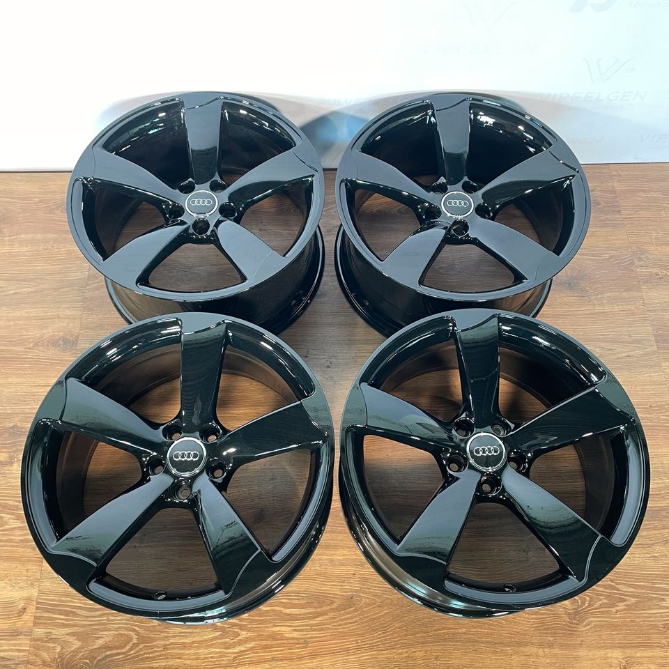 Originale 19 Zoll Audi RS3 8P Rotor Alufelgen 5x112 Leichtmetallfelgen Felgen schwarz glänzend (weitere Farben möglich)