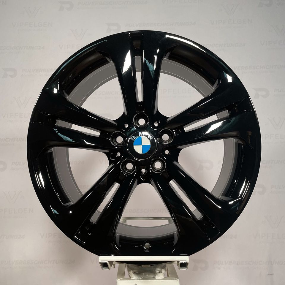 Originale 19 Zoll BMW 3er F30 F31 Styling 401 Doppelspeiche Alufelgen Felgen Leichtmetallfelgen schwarz glänzend (weitere Farben möglich)
