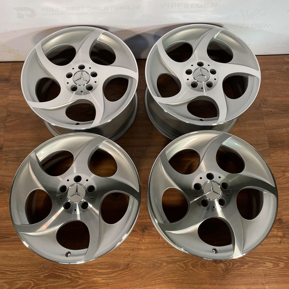 Originale 18 Zoll Mercedes SL R230 Alphard "50 Jahre SL" Alufelgen Felgen Leichtmetallfelgen silber glanzgedreht (weitere Farben möglich)