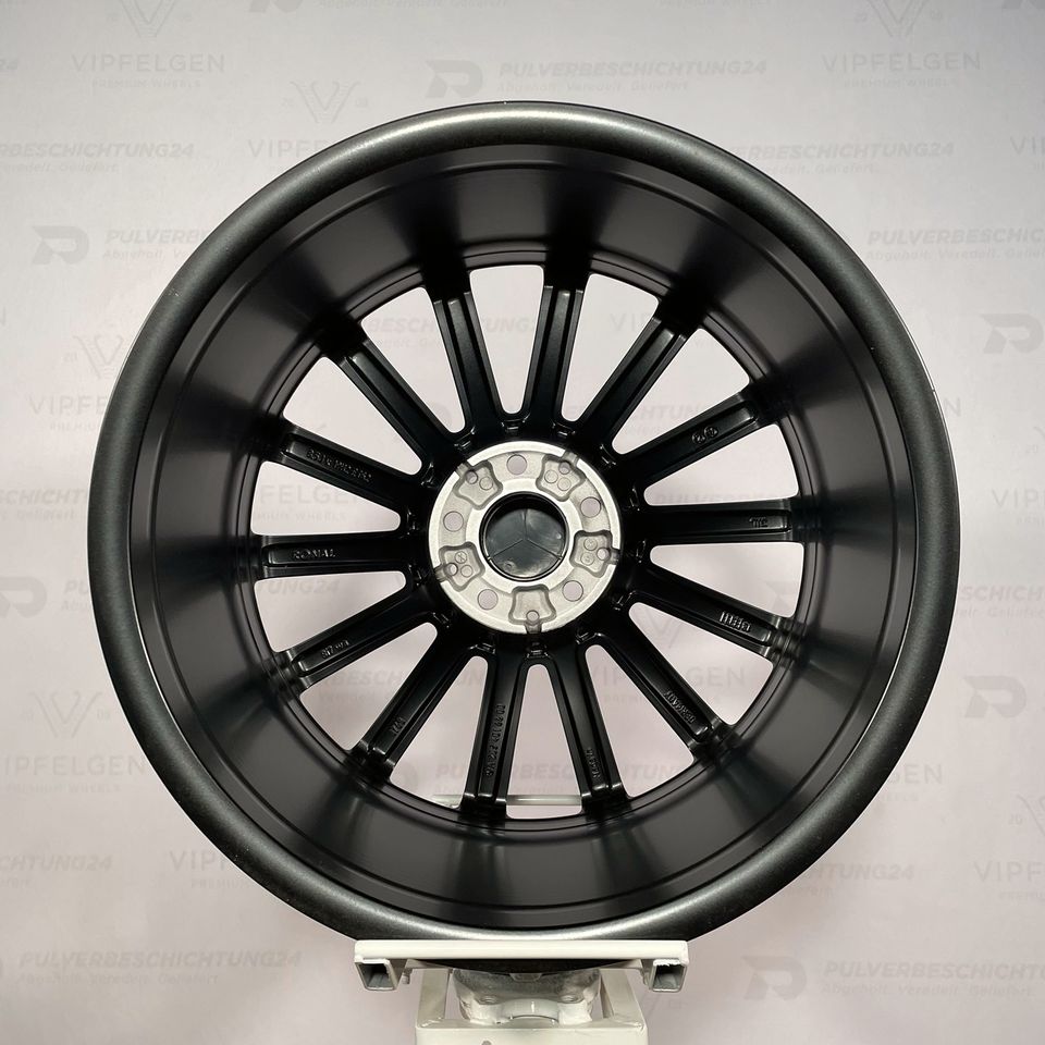 Originale 19 Zoll Mercedes W205 C205 AMG Turbinen Alufelgen Felgen Leichtmetallfelgen schwarz matt (weitere Farben möglich) 