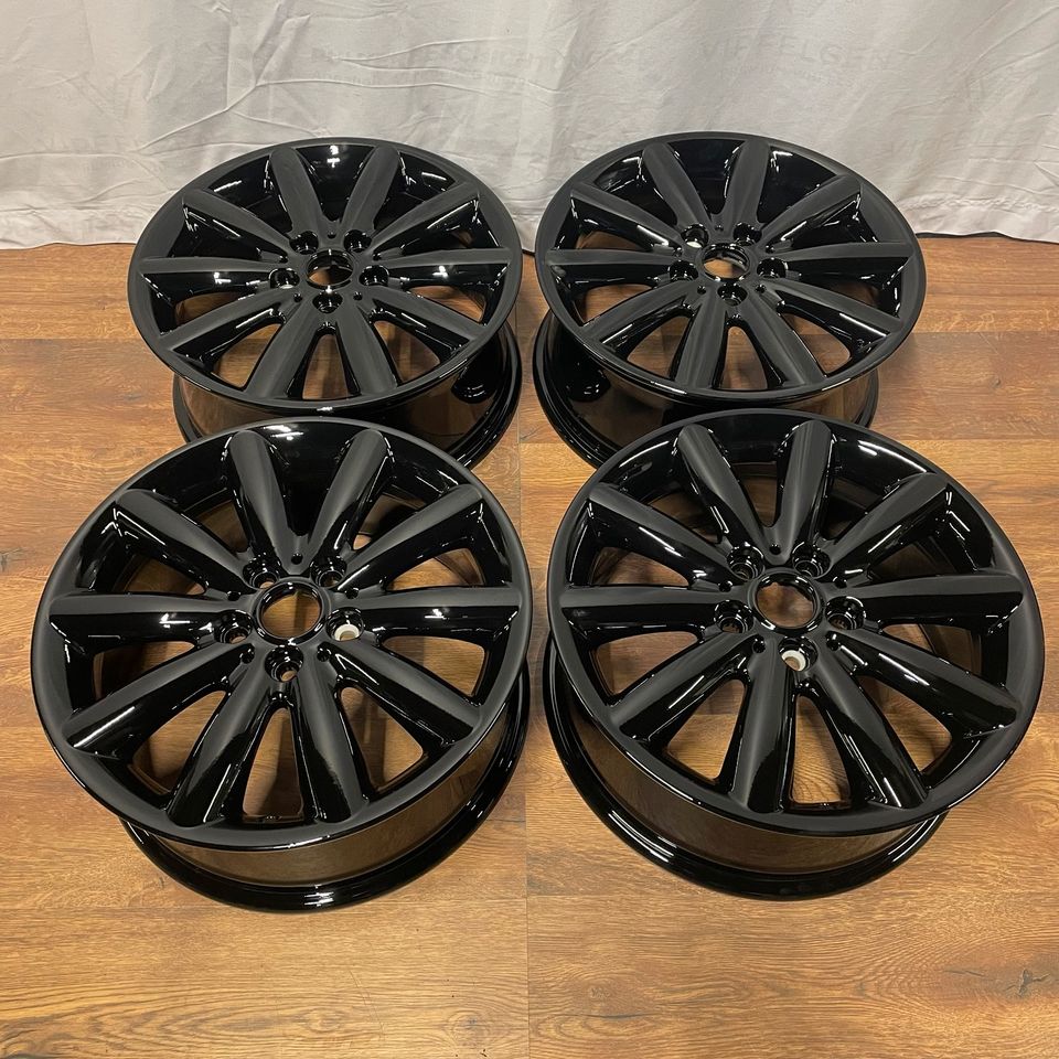 Originale 17 Zoll Mini F55 F56 F57 Cosmos Spoke 499 Alufelgen Leichtmetallfelgen Schwarz glänzend (weitere Farben möglich) 