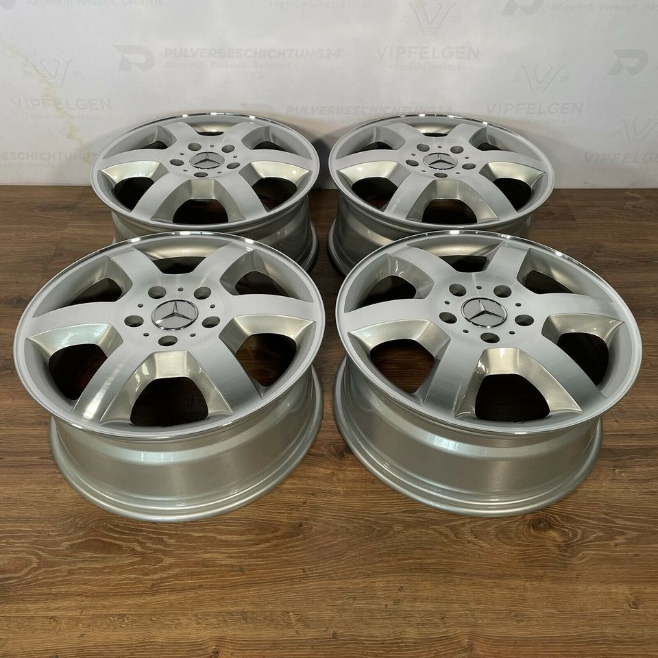 Originale 18 Zoll Mercedes G-Klasse W463 Alufelgen Felgen Leichtmetallfelgen Silber mit glanzgedrehter Front (andere Farben möglich)