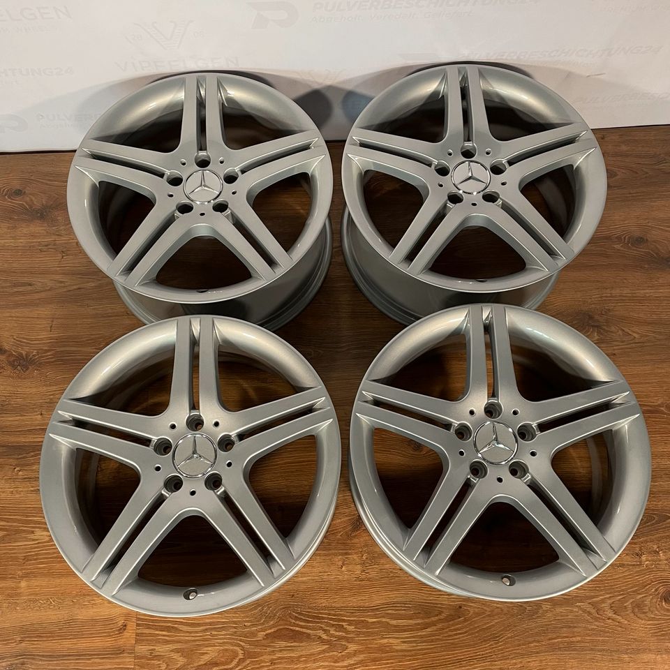 Originale 18 Zoll Mercedes CLK W209 C209 Sportpaket Alufelgen Felgen Leichtmetallfelgen silber glänzend (weitere Farben möglich)